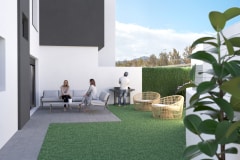 Residencial MARPLUS 2 terraza privada 51. Obra nueva en Gandia