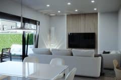 Residencial MARPLUS salón desde comedor. Obra nueva en Gandia