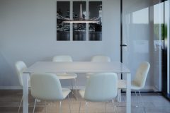 Residencial MARPLUS 2 vista comedor. Obra nueva en Gandia